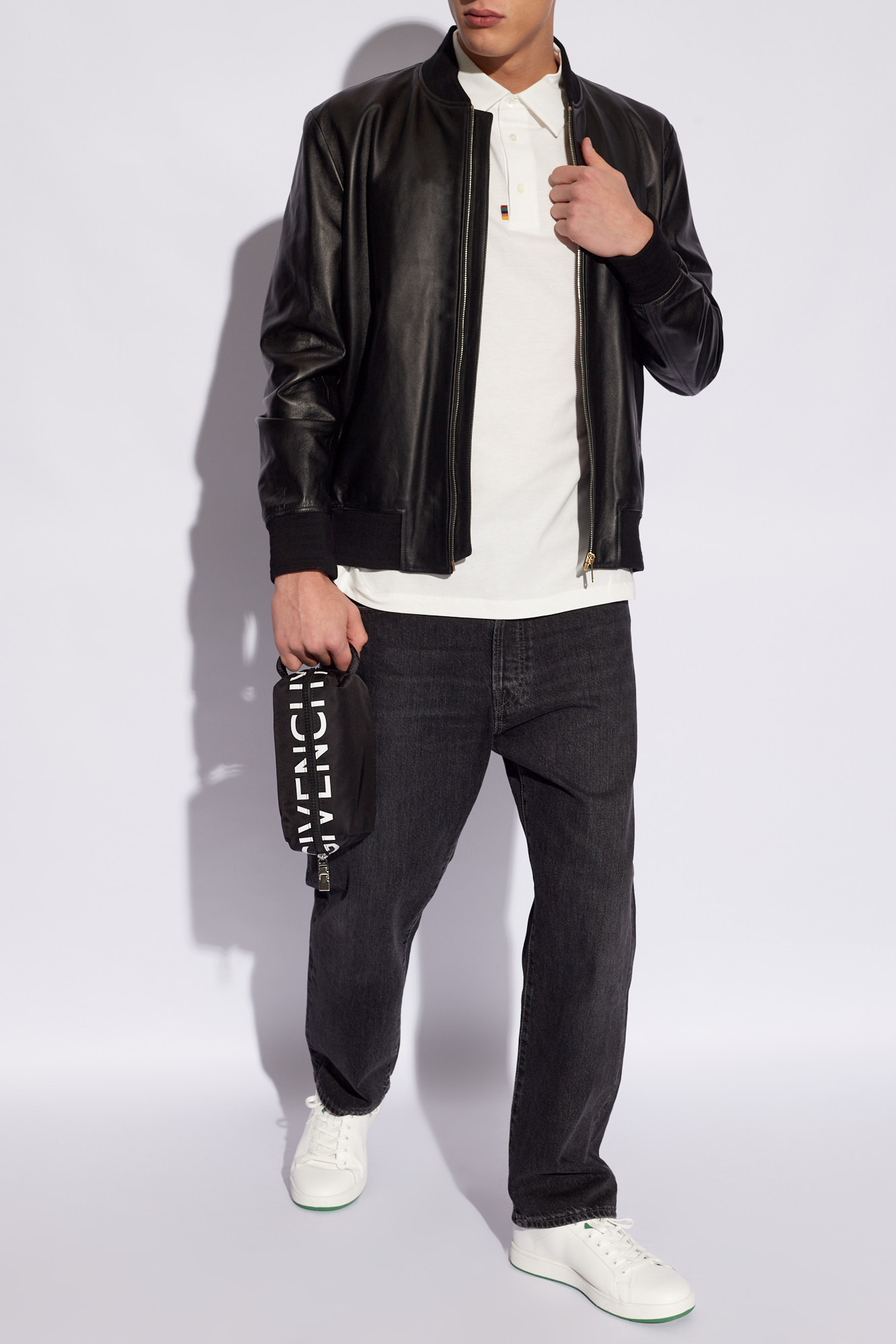 Paul smith clearance leather bomber